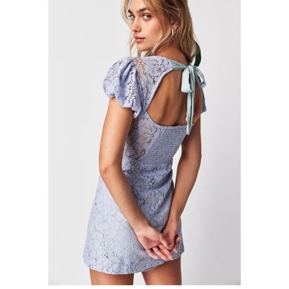 NWT Free People Hailee Lace Mini Dress - Picture 3 of 4